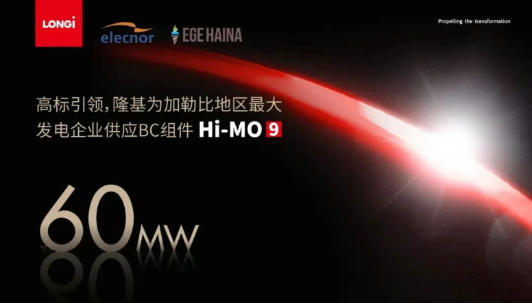 隆基為加勒比地區最大發電企業供應BC組件Hi-MO 9