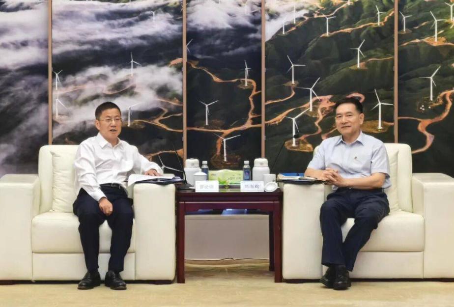 中國能建羅必雄拜訪國家電投黨組成員、副總經理陳海斌