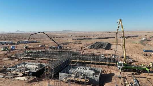沙特R5 AHK2光伏項目升壓站主體結構施工全面啟動