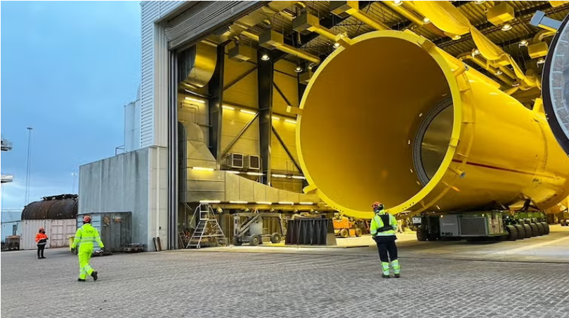 Nordlicht I海上風電項目首批單樁基礎提前交付